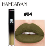 Halloween Goth Lipstick Set Long Lasting Smudgeproof Dark Matte Lip Gloss Velvet Lipsticks Black Liquid Lipstick for Halloween
