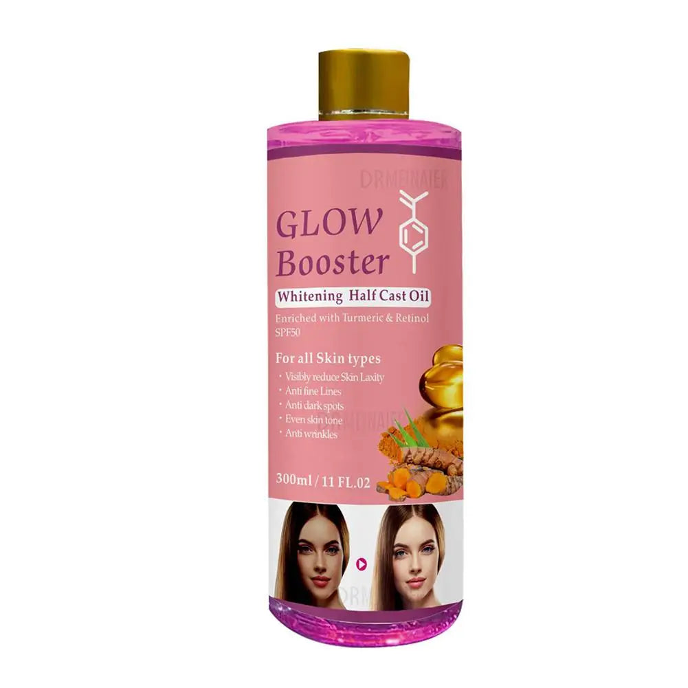 Facial Body Massage Oil Kojic Acid Whitening Serum Glow Booster Cast Oil Brightening Smoothing Body Face Skin Care Essence Oil