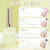 Hassleless 1 Bottle (15ml) Pale Yellow Solid-Color Nail Gel — Simple, Beginner-Friendly Soak-Off Gel Polish, Suitable for All Se