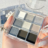 DIKALU Spring And Summer New Eyeshadow Palette Oh Rosy Nine Palace Grid Auto Focus Low Saturation Smoke Powder Rose Plate