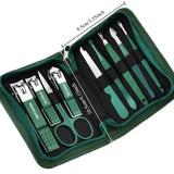 6-9 Pcs Manicure Set With Leather Case Professional Foot And Face Care Tool Kits Stainless Steel Nail Clipper Sets Gift