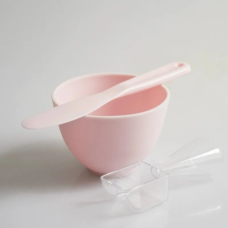 Silicone Face Mask Mixing Bowl Set Facial Skin Care Tools Kit Mask Brush Facial Applicator Spatula Measure Spoon Beauty Supplies