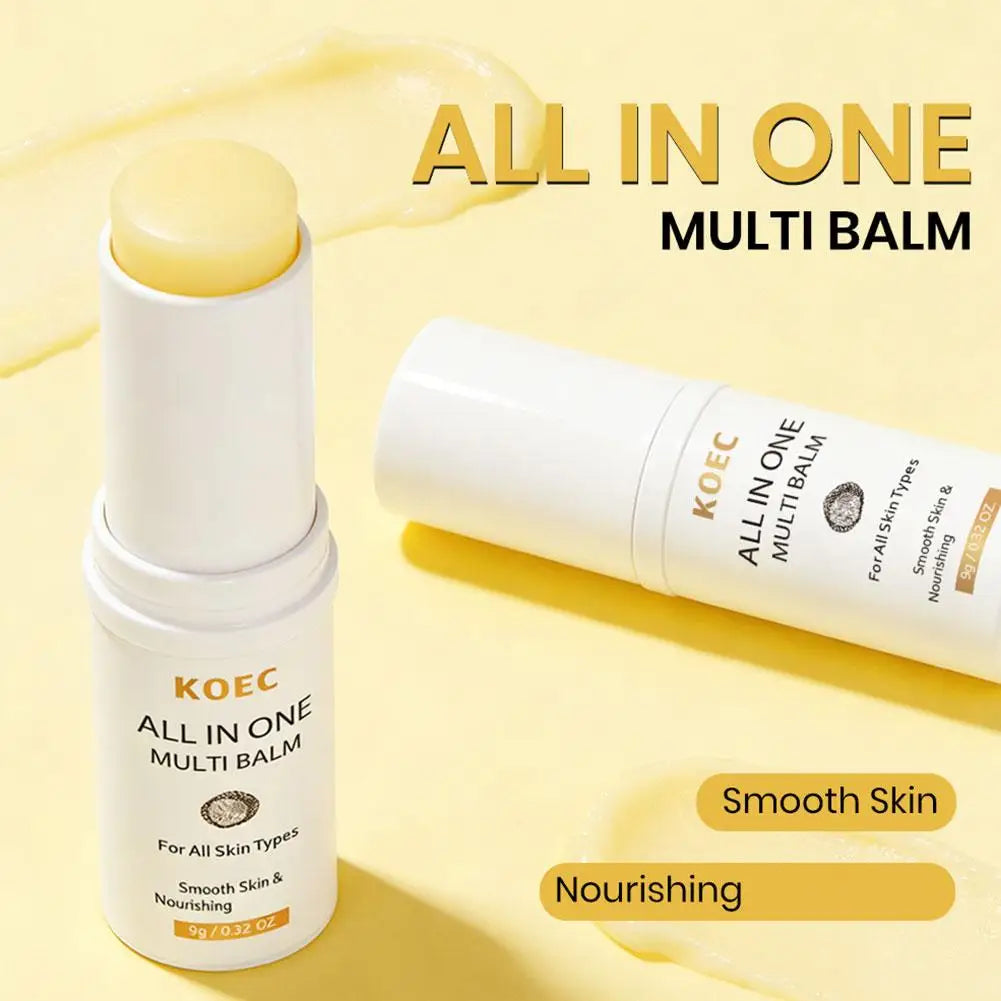 KOEC PDRN Pink Collagen Volume Multi Balm Stick, Anti‑Aging Moisturizing Serum Stick for Fine Lines, Dull Skin Brightening
