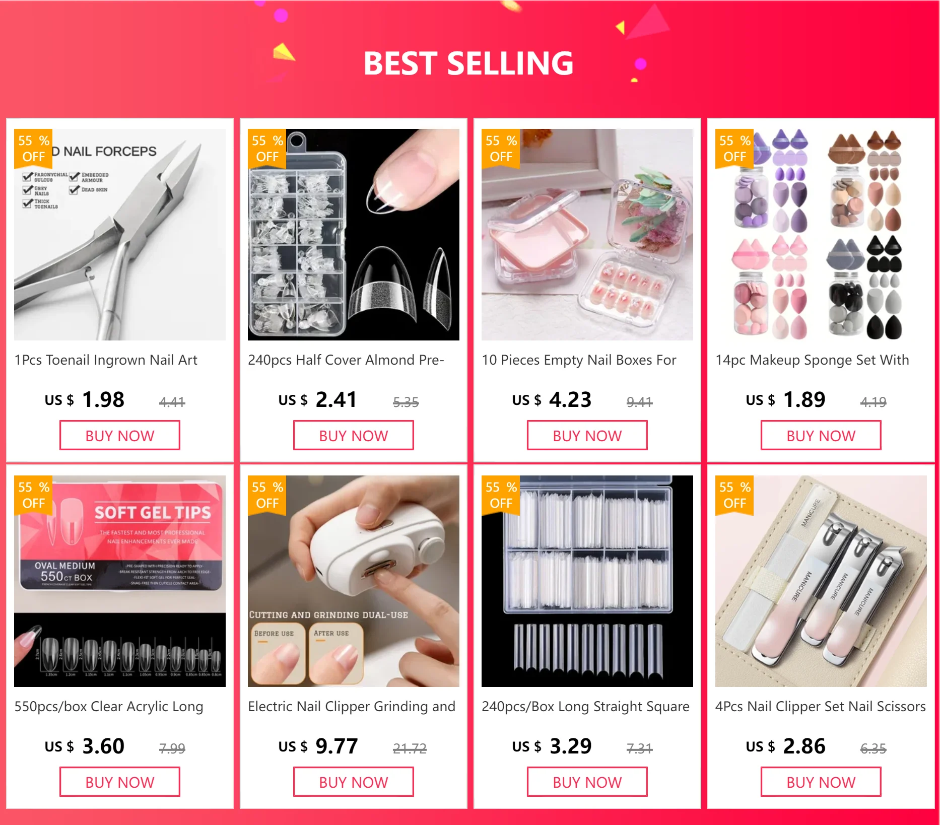 240pcs Half Cover Almond Pre-filed Nail Tips Half Matte XS Press on Fake Nail Extension for Small Tiny Nail Bed 12 Sizes in Box