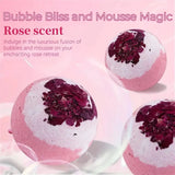 Bath Set Moisturizing Peeling Skin Care Bath Ball with Essential Oils And Bath Salts Handmade Bubble Ball Gift for Relaxing