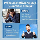 Methylene Blue Gummies 30 Count 5mg USP Grade High Purity Formula for Cognitive Clarity Cellular Energy Daily Wellness Support