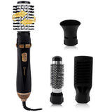Hatteker EU 4-Head Hair Dryer Hot Air Brush Strong Wind Electric Straightener Curler Roller Comb Blower Styling Tool for Women