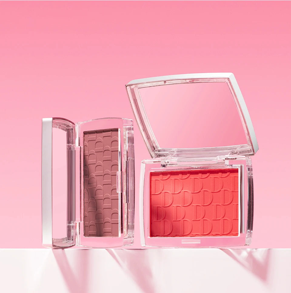 Hot Matte Embossed Blush Palette Rosy Blusher Facial Blush Powder High Pigmented Pink Coral Rouged For Cheeks Smooth Cosmetics
