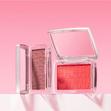 Hot Matte Embossed Blush Palette Rosy Blusher Facial Blush Powder High Pigmented Pink Coral Rouged For Cheeks Smooth Cosmetics