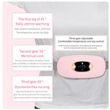 Women Menstrual Heating Pads Effective Hot Compress Period Relief Belt Rechargeable Heated Waist Massager Gifts for Female