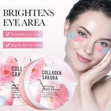 60pcs SADOER Sakura Collagen Eye Mask Anti Dark Circles Eyes Bags Removal Moisturizing Firming Eye Patches Skin Care for Eyes