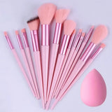Professional Makeup Brush Set - Soft Fluffy Kabuki & Blending Brushes for Foundation, Powder, Eyeshadow | Beauty Tools Kit