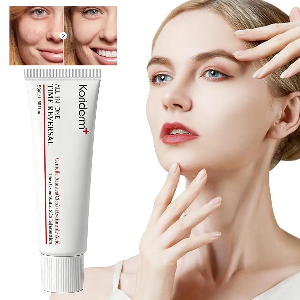 Koriderm+ Time Reversal All-in-One Cream 50ml Korean Original Face Centella Asiatica Hyaluronic Acid Whiten Anti-age Eye Cream