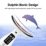 Portable 7 Colors LED Light Therapy Face Neck Massager 3 Gears Adjustable Gentle Vibration Anti Wrinkle Skin Tightening Lifting