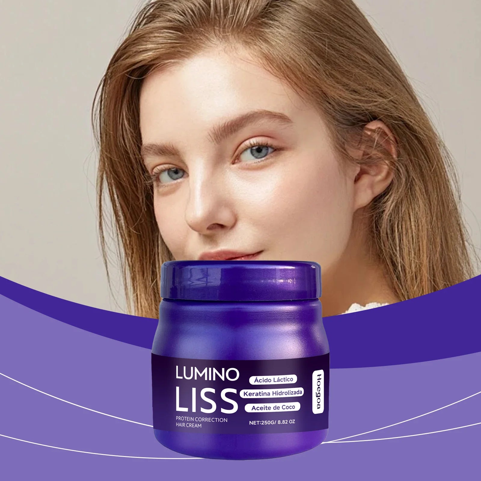 Anti Frizz Straightening Hair Cream Deeply Nourish Improve Dry Split Ends Reduce Breakage Smooth Conditioner Keratin Hair Mask