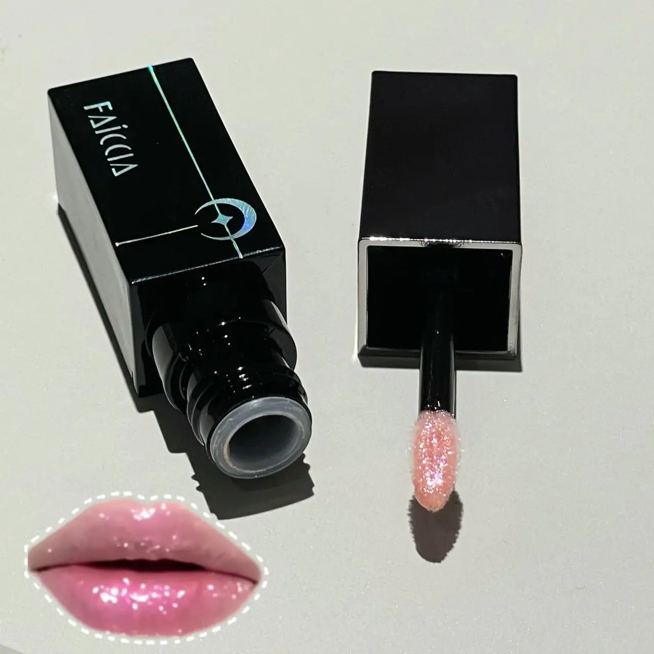 Pearlescent Polarized Green Lip Mud Gloss Fine Shimmer Lip Glaze Plumping Gothic Black Moisturizing Shiny Halloween Lips Makeup
