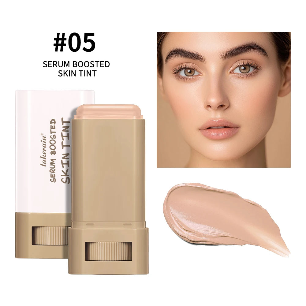 Foundation Skin Tint Balm Skin Tint Stick Waterproof Nourishing Solid Tinted Serum  Face Tinted Face Contour Stick Makeup