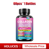 High Strength Collagen Complex, with Biotin, Hyaluronic Acid, Antioxidant, for Firm Skin, Strong Joints, Bone, Hair and Nails