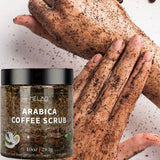 MELAO Arabica Coffee Scrub - All Natural Exfoliating Body Scrub for Skin Care Dead Sea Salt and Arabica Coffee Moisturizing