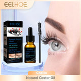 Castor Oil Eyelash Growth Serum for Men Women Thicker Eyelashes Nourishing Hair Follicles Natural Strengthen Lash Growth Serum