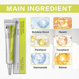 Retinol Eye Cream Set Gentle Repair Essence With Vitamin C Antiaging Treatment For Dark Circles Wrinkles Firming Under Eye Serum