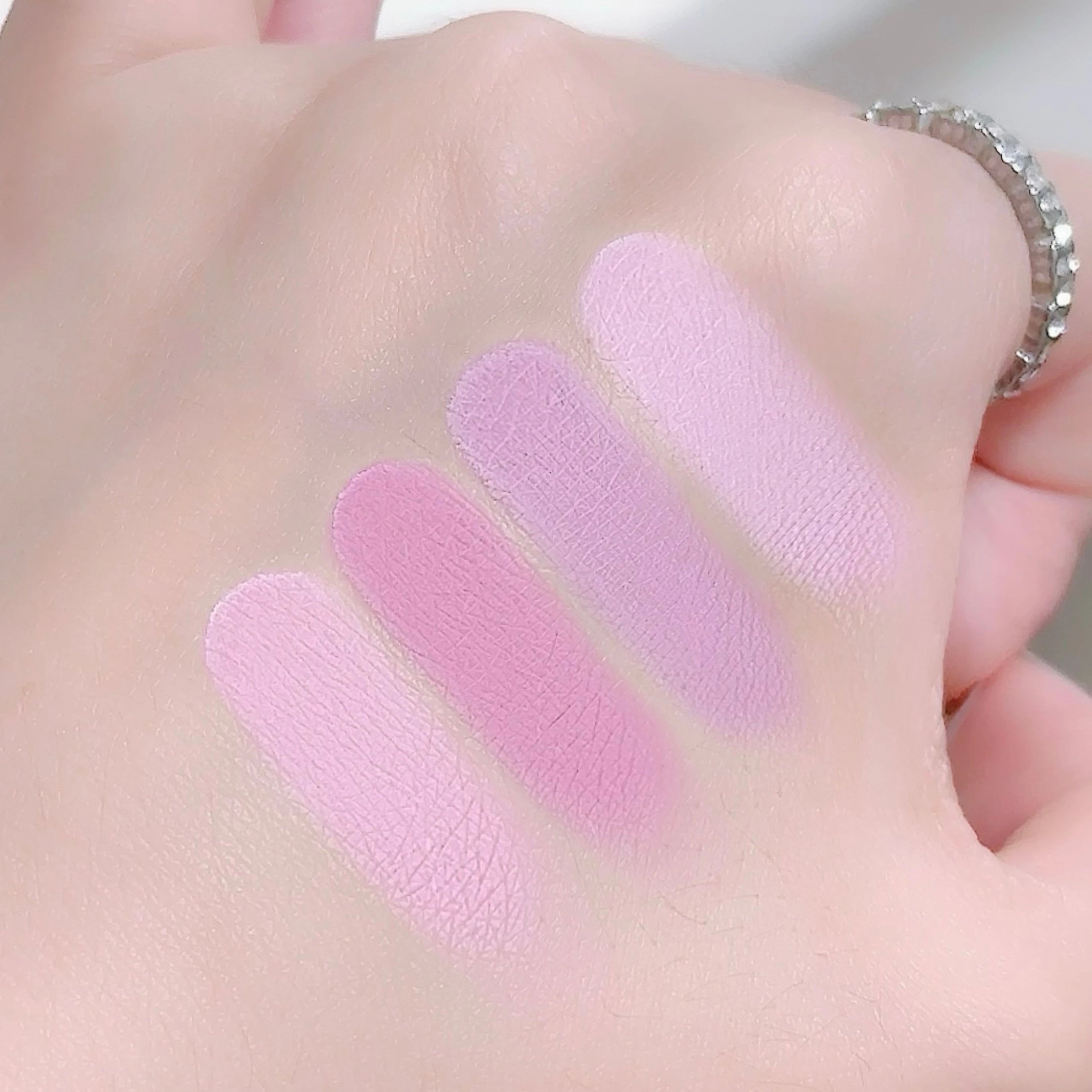 4 Colors Matte Blush Powder Set - Sweet Warm Tone Face Makeup Cheek Brightener Cosmetic Illuminator for Enhanced Facial Beauty