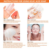 Kojic Acid Soap For Face And Body Bath More Radiant Gentle Cleansing Soap For Women Create a more even-looking Light Beige