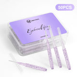 MAYOOC Mini Eyebrow Brush Brow Perm Brush Disposable Brow Lifting Brushes Bendable Micro Eyelash Brush Applicators Tools