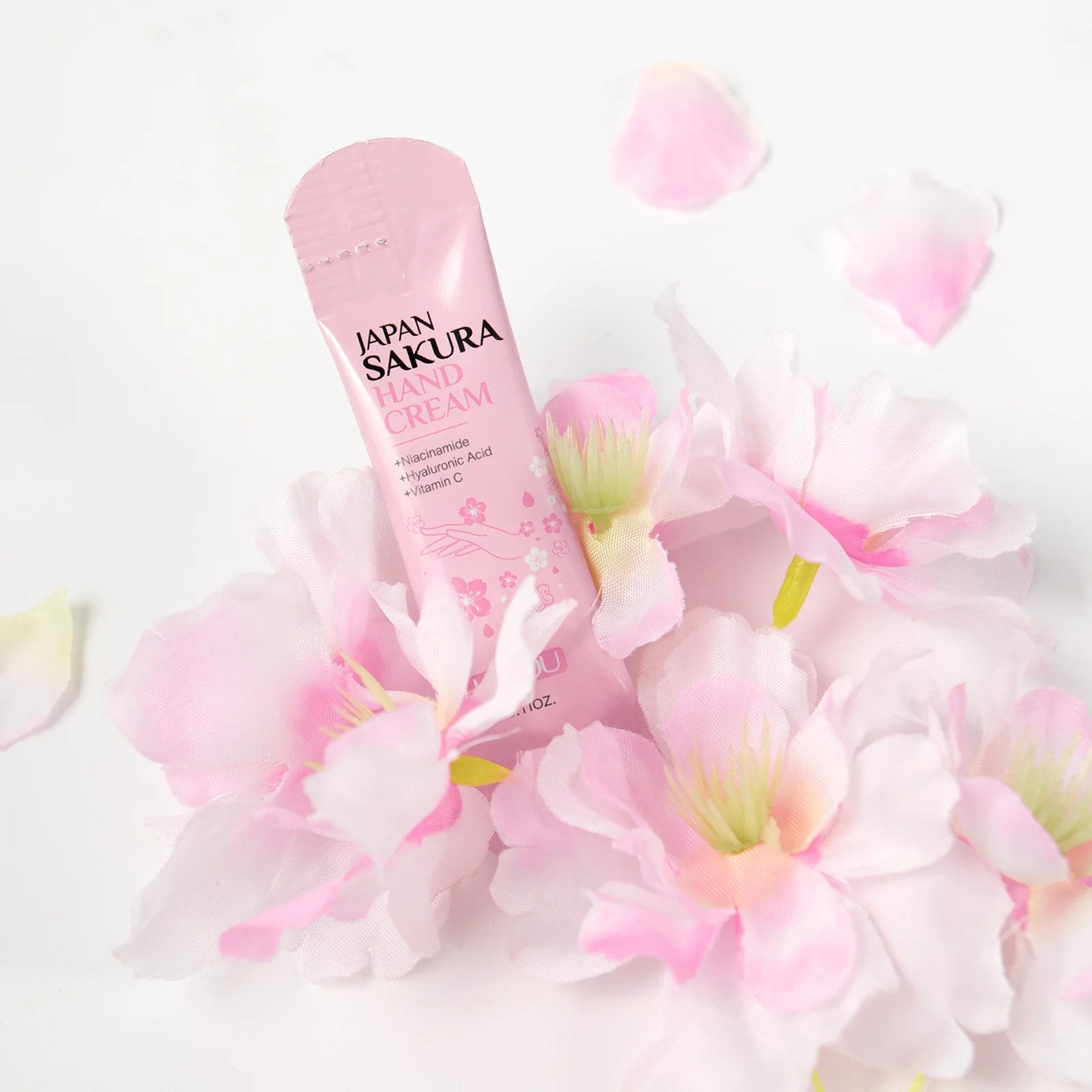 LAIKOU Cherry Blossom Hand Cream Moisturizing Nourishing Brightening Hydrating Hand Lotion Creams Intensive Repair Hand Balm