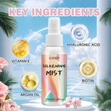 GSWP Silky Hair Spray is a leave-in treatment with heat protection, a pleasant fragrance, and leaves hair smooth and shiny.100ml
