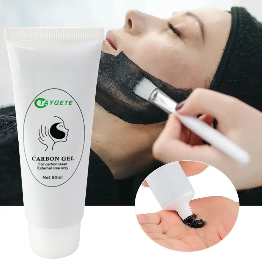 NEW Date Black Gel Mask For ND YAG Laser Skin Peeling Carbon Cream Whitening Peel Deep Cleaning Facial Rejuvenation Moisturizing