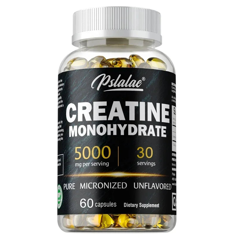 Creatine Monohydrate Capsule - Enhance Muscle Strength, Relieve Fatigue, Promote Energy Production, and Improve Performance
