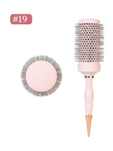 Barber Professional Round Blow Dry Brush, Professional Curly Hair Hot Cylinder Comb, 5 Sizes, Suitable for Fashionable Curly Hair Styling, Suitable for Women's Styling, Blow Drying, Curly Hair, Smoothing, Short Hair, Medium a