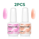 Nailpop 7 IN 1 Nail Glue Gel 15ml Gellack UV Nails Builder Gel Apex & Extension Soak off Base Gel Top Coat  HEMA FREE