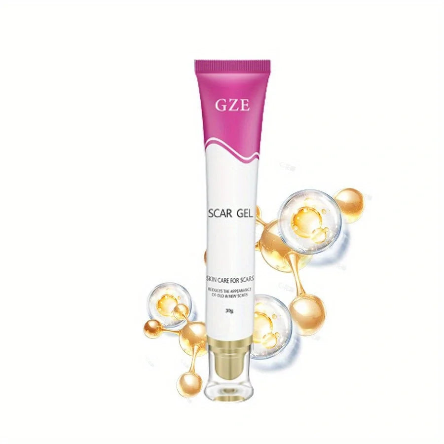 GZE Scar Care Gel Acne stretch mark Cream With Allantoin, Vitamin E, and Silicone - Non-Greasy and Fast Absorbing