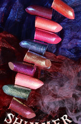 Diamond Pink Lipstick Metallic Glitter Lipstick Waterproof Shiny Pearlescent Dark Blue Red Matte Lip Gloss Halloween Lips Makeup