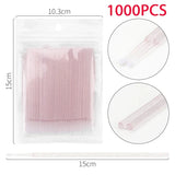 500/1000PCS Crystal Colorful Eyelash Cleaning Micro Brush Beauty Makeup Remover Tool Wholesaler