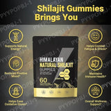 Pure Himalayan Shilajit Gummies Supplements Contain 3000mg xilaizhi & 85+ Trace Minerals Daily health support 60 Pieces