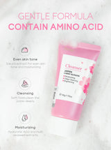 Vitamin C Facial Cleanser Deep Cleansing Moisturizing Blackhead Removal Gentle Foam Hydrating Non-Drying Face Wash Cleanser