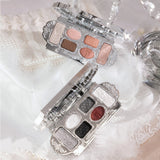 Flower Knows Swan Ballet 6 Color Eyeshadow Palette Matte Shimmer Pearl Glitter Waterproof Highly Pigmented Long Lasting Makeup