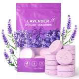 Lavender Shower Tablet Natural Essential Oil Shower Moisturizing Stress Relieving Bath Salt Tablets Suitable for Women and Men
