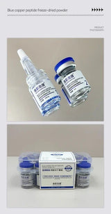Effective Peptide 99% GHK-CU Copper  Lyophilized Powder For Anti-Aging Fade Fine Lines Improve Elasticity Repair Skin Barrier