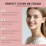 BB Cream SPF 42 PA +++ Tinted Moisturizer for Face Full Coverage Concealer Liquid Foundation Makeup for Dark Circles Fine Lines