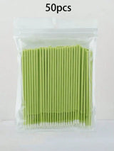 50/100pcs Nano Cleaning Swabs, Ultra Fine Makeup Remover Sticks For Eye Makeup, Contouring, Eyeliner, Lips And Skin Cleansing