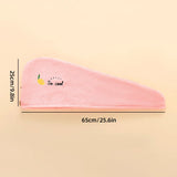 1pc Soft Quick-Dry Hair Towel  - Absorbent Hair Drying Wrap for Women Girls, Bathroom Essential Hair Hat