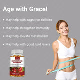 Berberine Capsules - Support Overall Health and Immune Function, Promote Digestion, Enhance Energy, Anti-oxidant and Anti-aging
