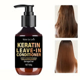 Keratin Leave-In Conditioner with Biotin & Collagen - Repairs Damaged Hair for Deep Moisture, Softness & Shine, Hair Treatment.