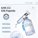GHK-Cu Blue Copper Silk Peptide Ampoule Serum Moisturizing Firm Revitalize Boost Skin Elasticity Repair Skin Barrier
