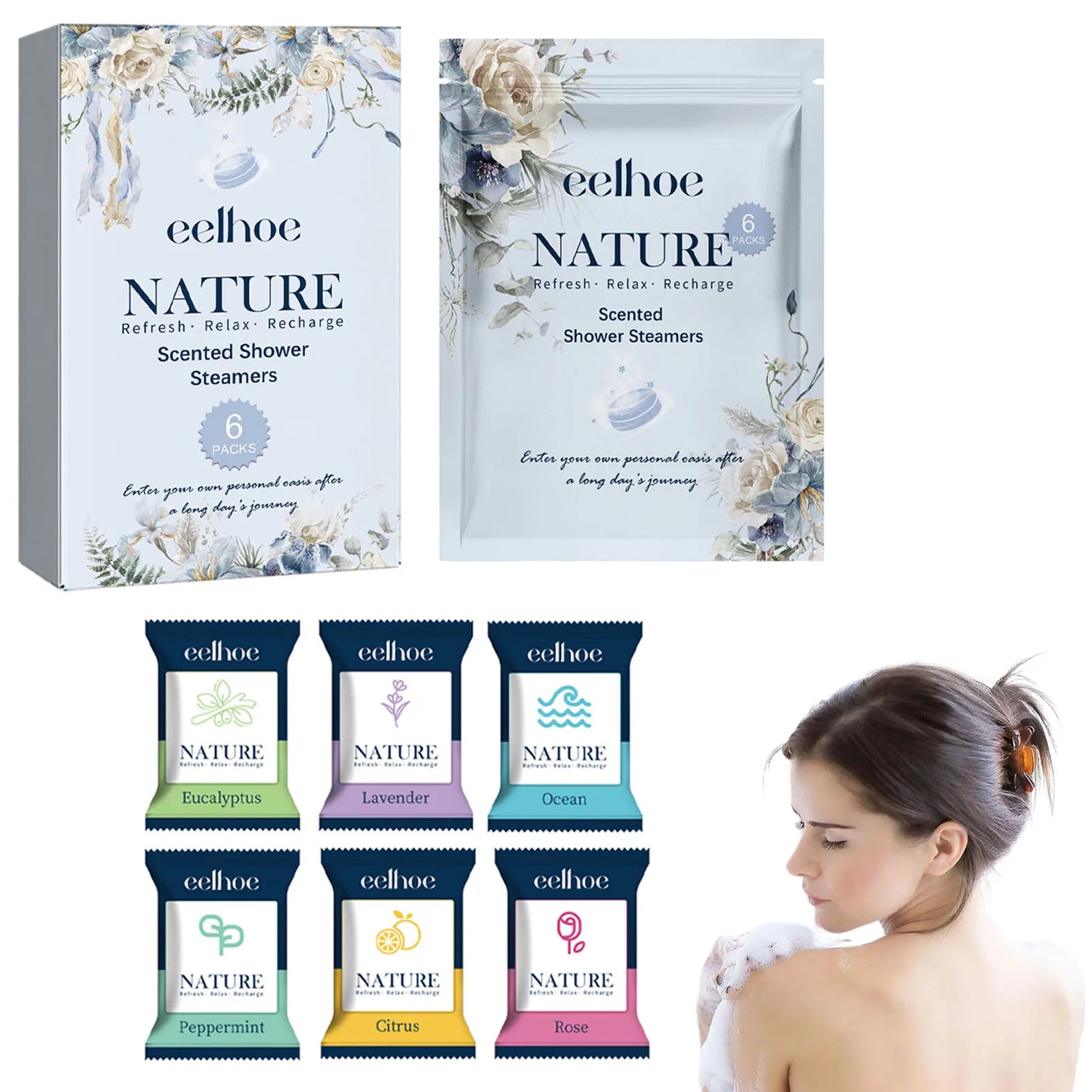Aromatherapy Shower Steamers Long-lasting Fragrance Nighttime Shower Tablets Bath Bombs for Bathbombs Spa Relaxation Gifts