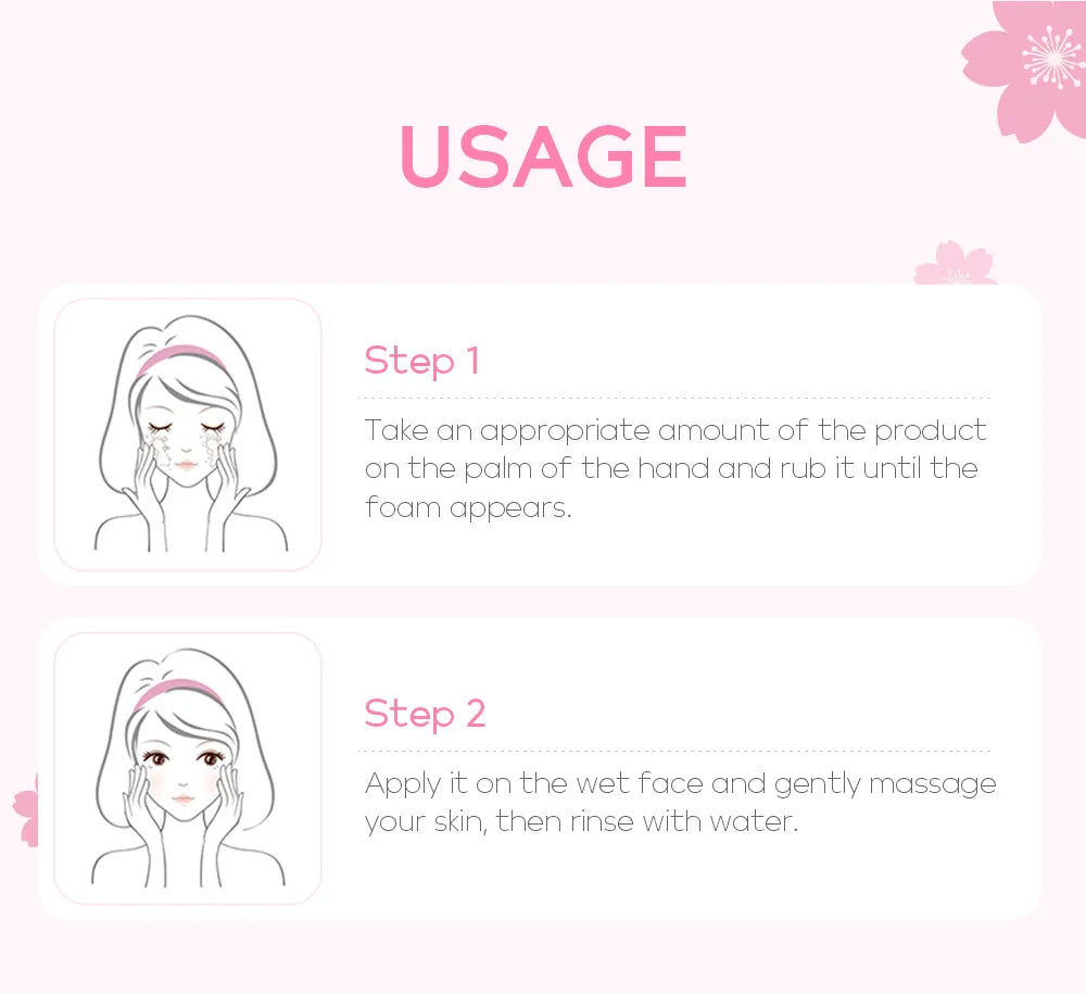 Vitamin C Facial Cleanser Deep Cleansing Moisturizing Blackhead Removal Gentle Foam Hydrating Non-Drying Face Wash Cleanser